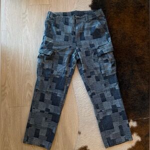CLOTTEE BY CLOT PATCHWORK CARGO PANTS LARGE